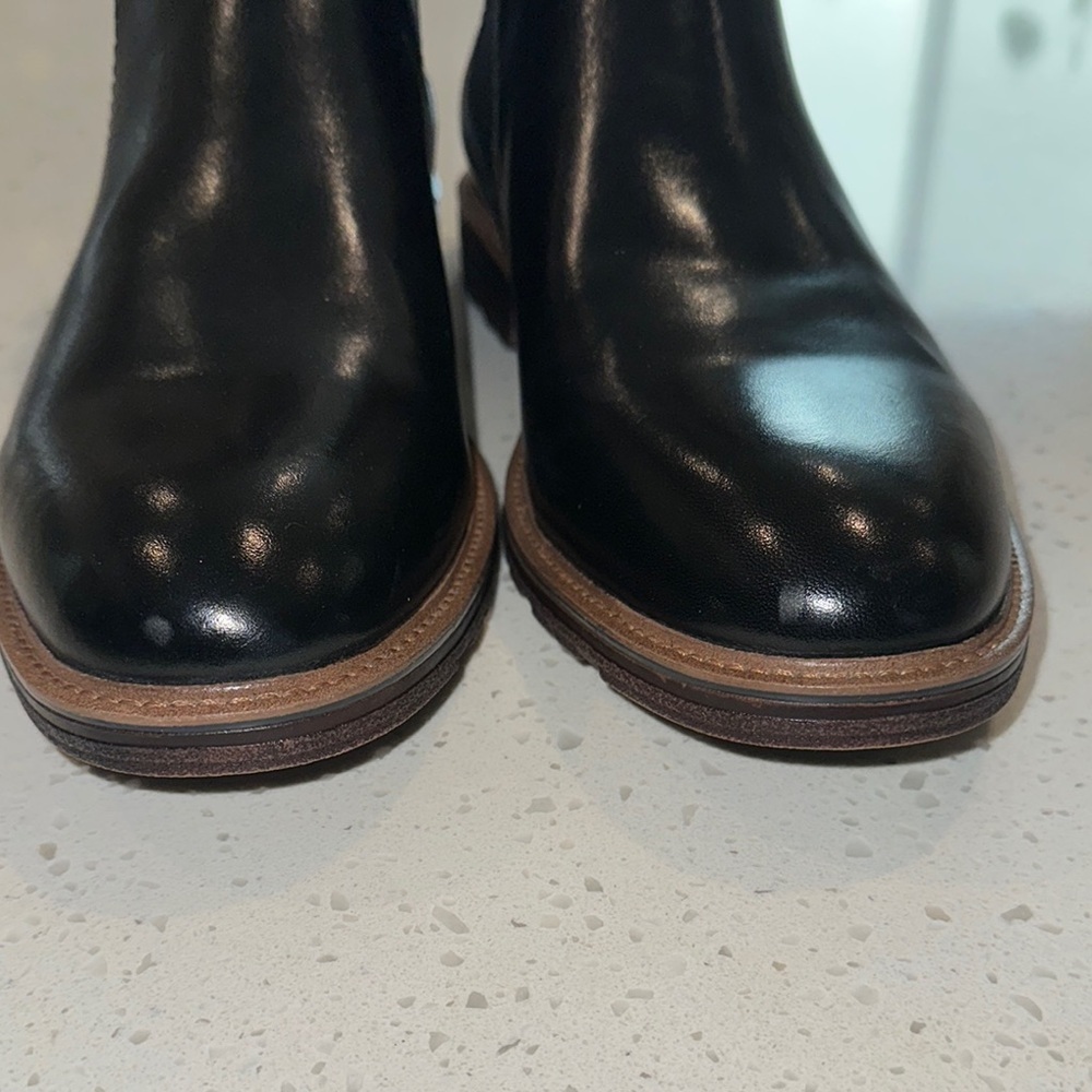 Black Leather‎ Ankle Boots